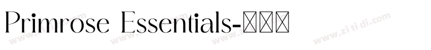 Primrose Essentials字体转换